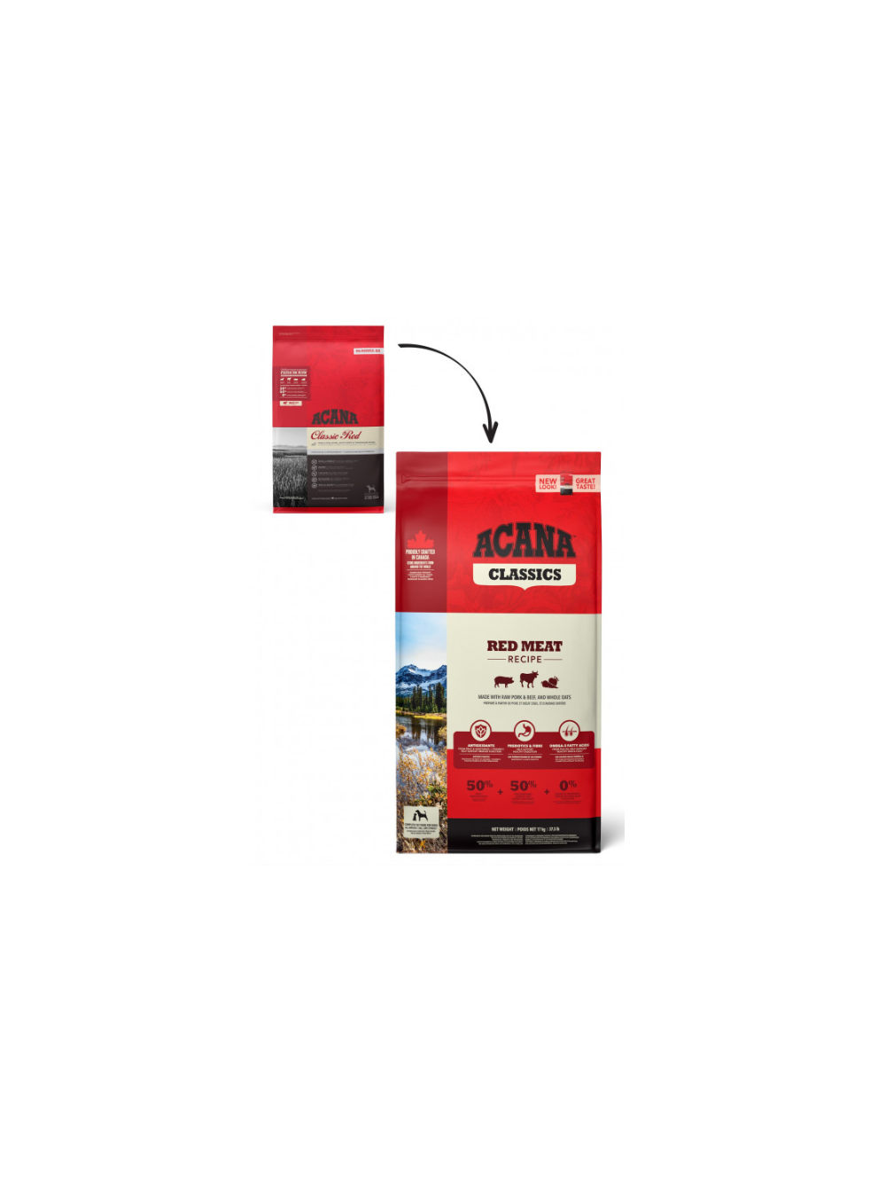 ACANA Classics Red Meat 2kg + niespodzianka dla psa GRATIS!