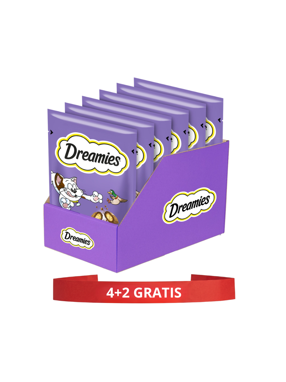 DREAMIES 6x60g - przysmak dla kota z wyśmienitą kaczką