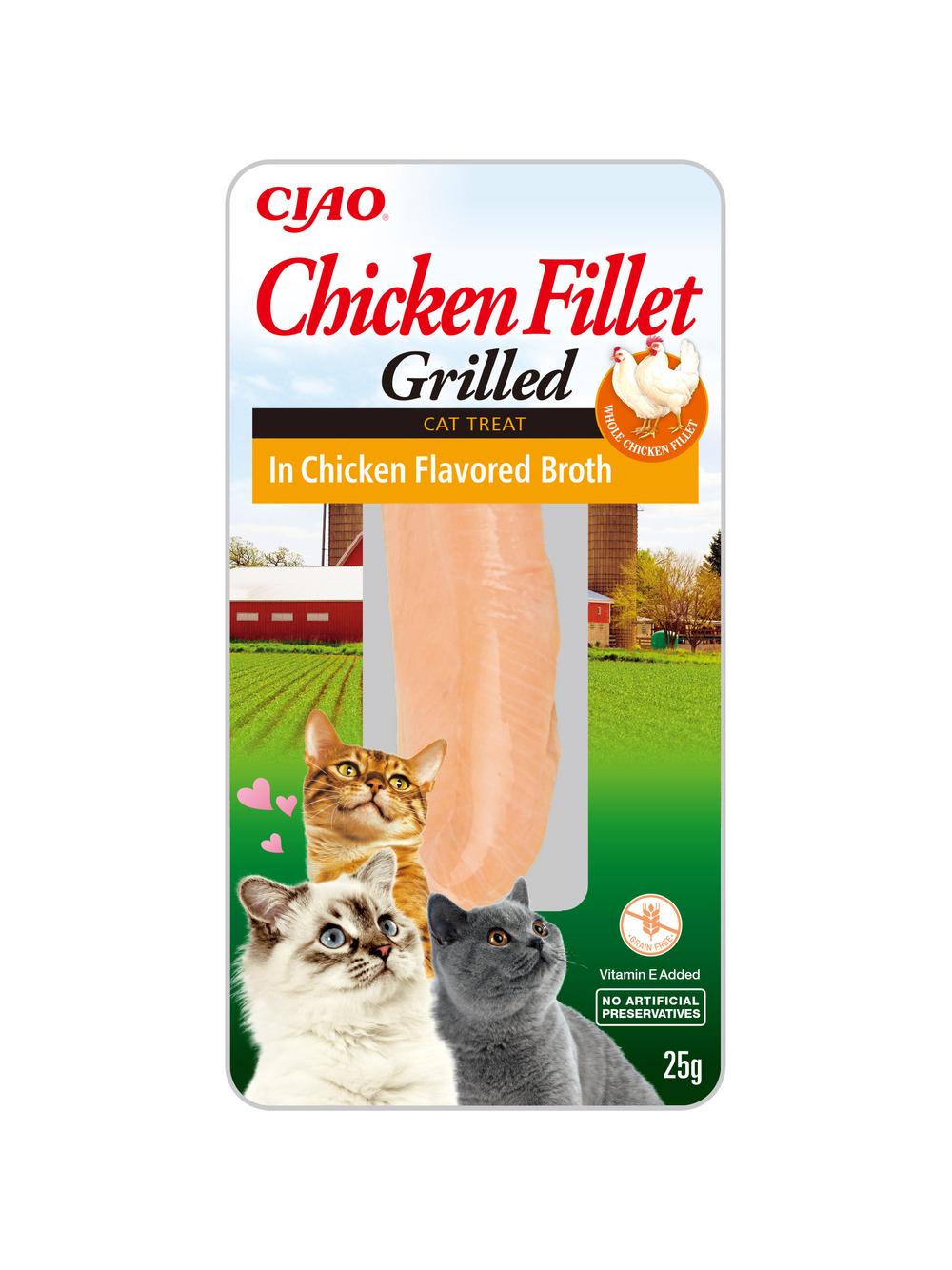 INABA  Chicken Fillet dla kota - Kurczak w bulionie z kurczaka 25g