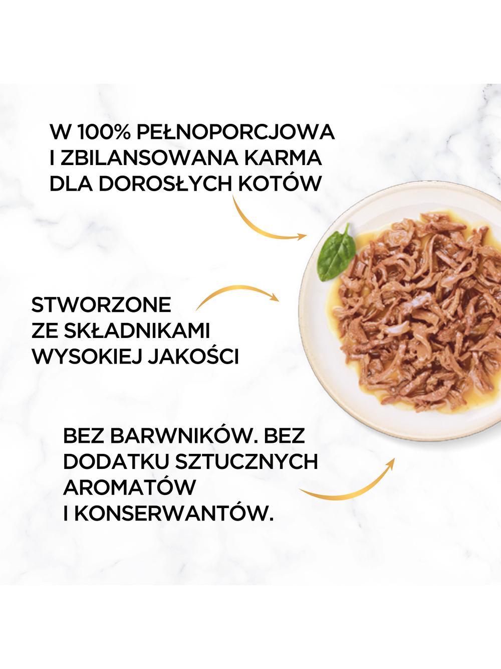 Purina Gourmet Gold Succulent Delights z rybami oceanicznymi 48x85g