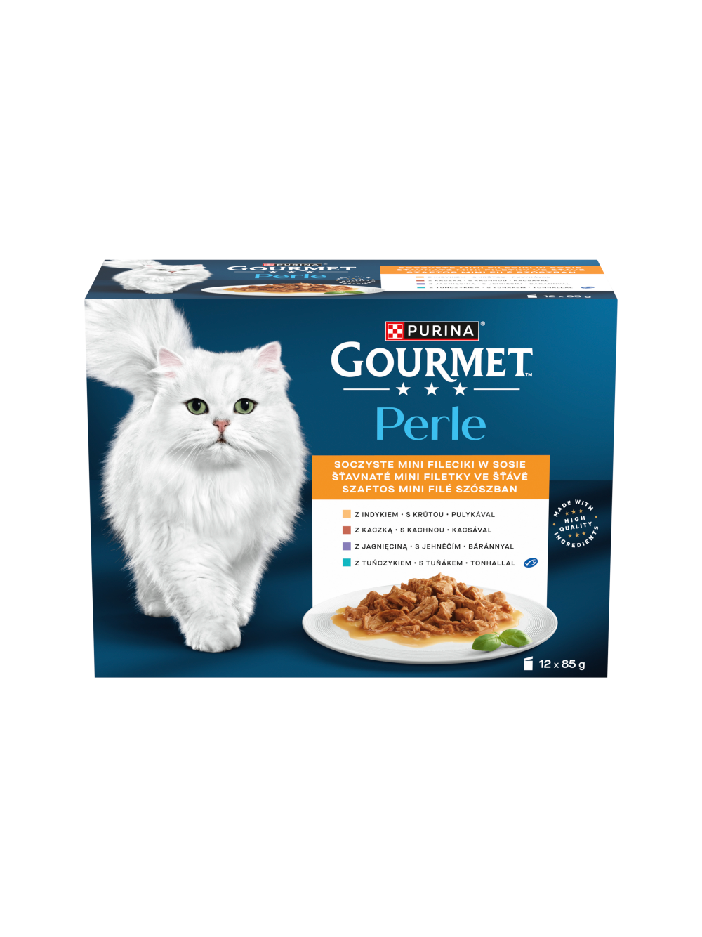 Gourmet Perle Karma dla dorosłych kotów soczyste mini fileciki w sosie 6x(12x85 g)
