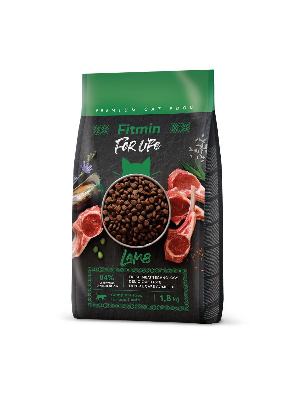 FITMIN Cat For Life Adult Lamb 1,8kg
