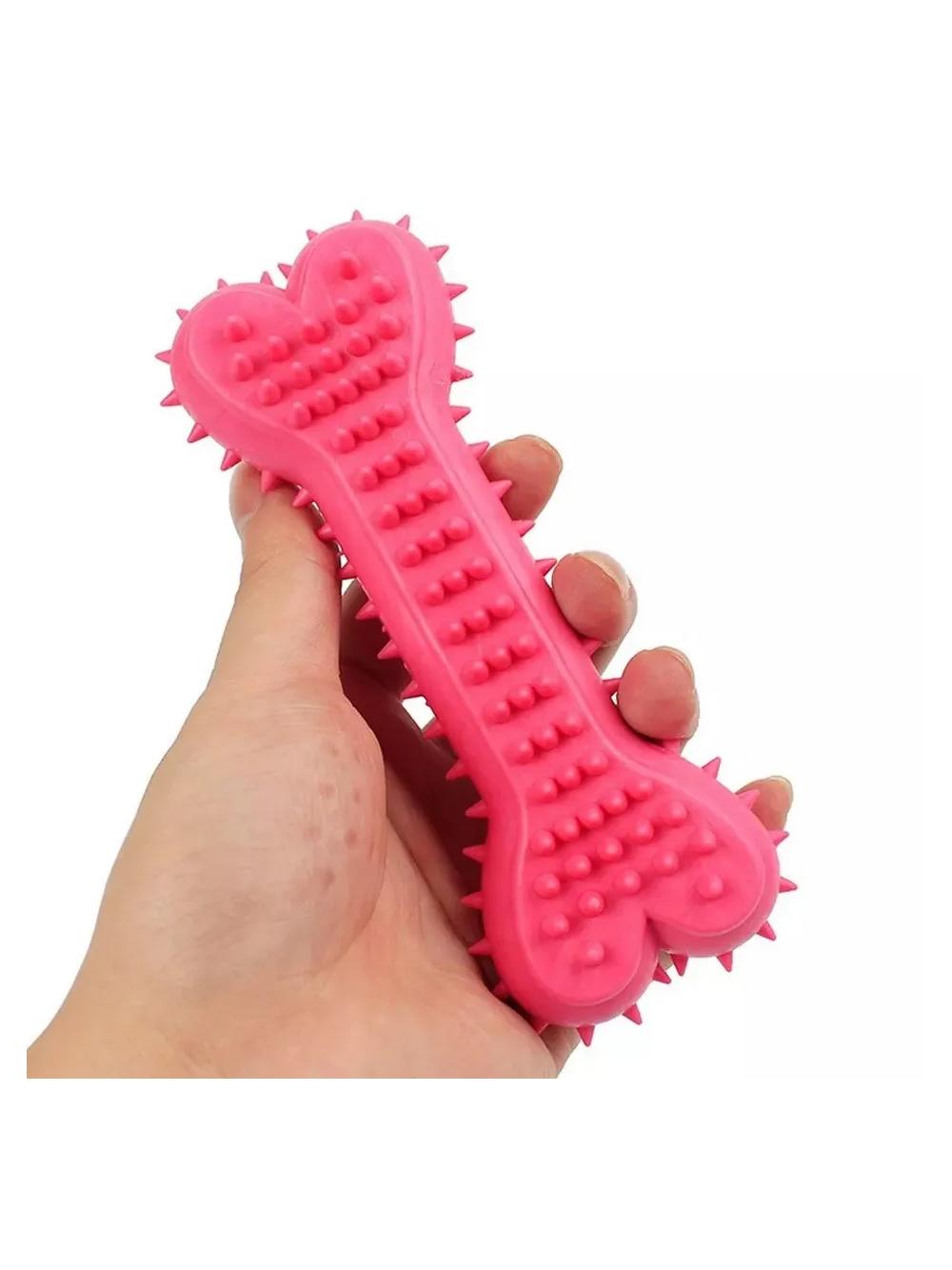 NUXIE Zabawka gumowa dla psa - gryzak kość 14cm