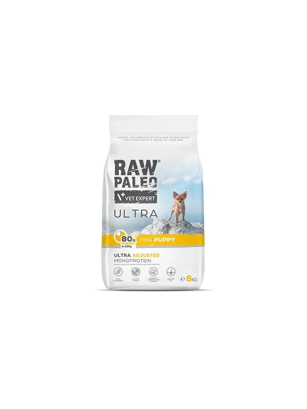 Vetexpert Raw Paleo Ultra Turkey Puppy Mini 8kg