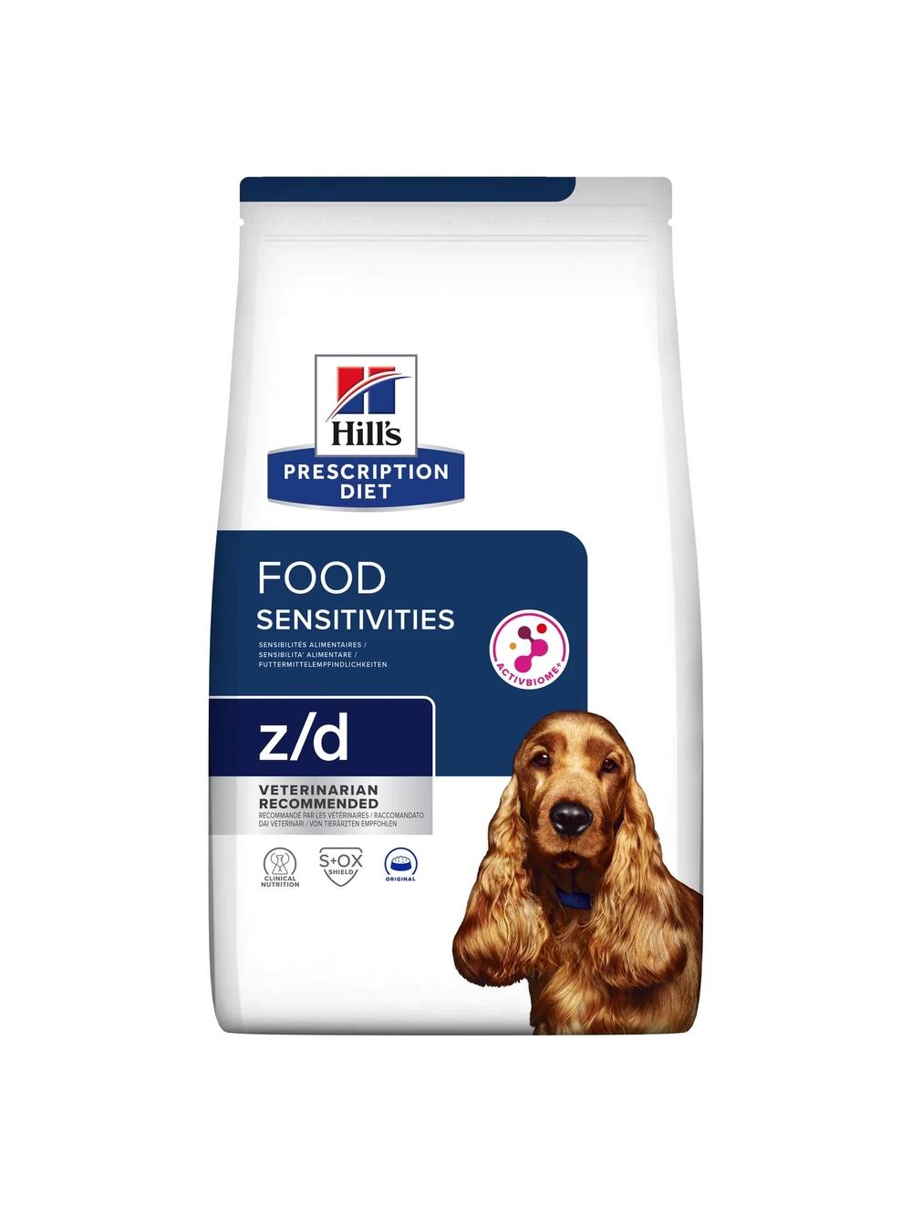 HILL'S PD Prescription Diet Canine z/d Food Sensitivities 9,6kg/Opakowanie uszkodzone (7351,7354,9525)