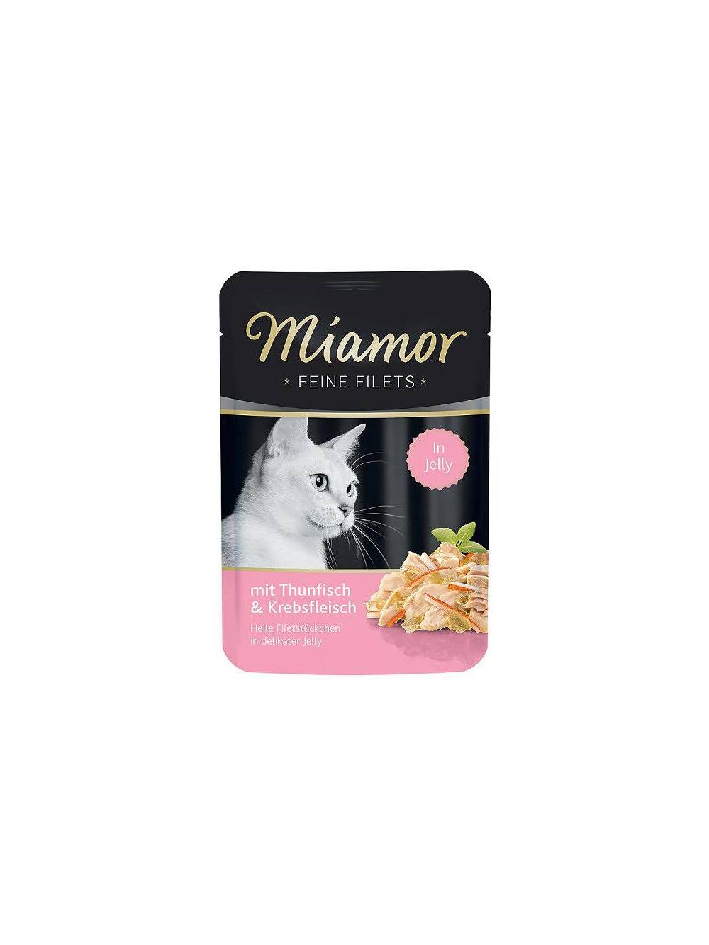 Miamor Feine Filets - mokra karma dla kota filety z tuńczyka z krabem 100g