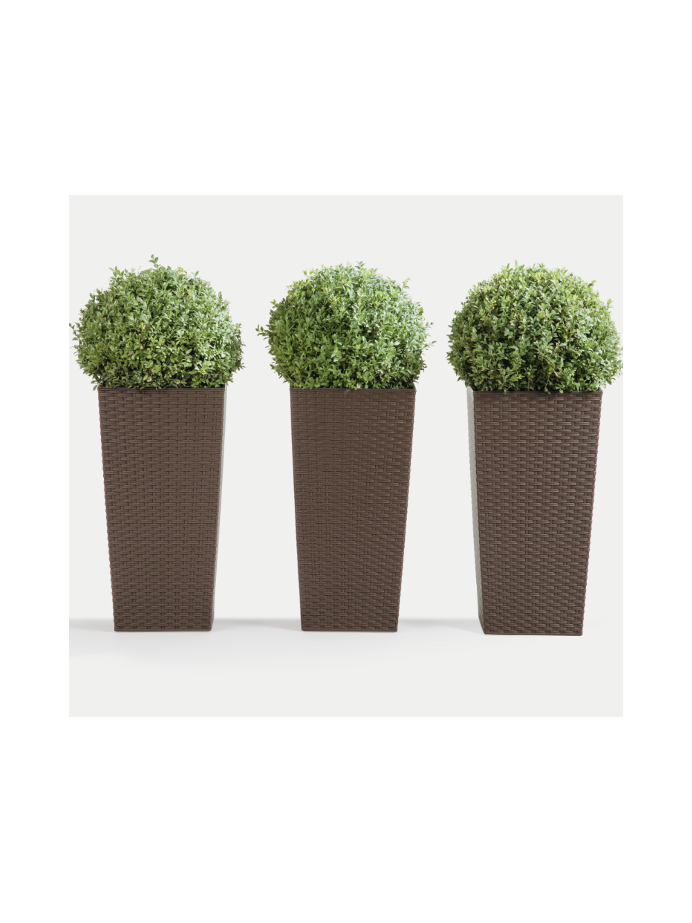 Donica FINEZJA 250x250 rattan - mokka