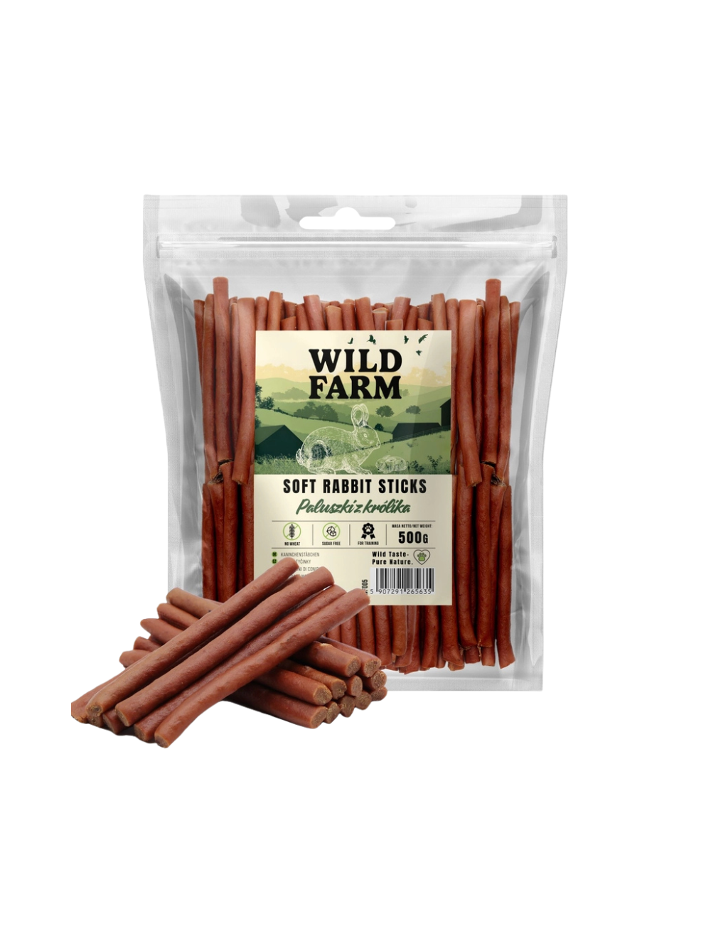 WILD FARM Paluszki z królika 500g przysmak dla psa