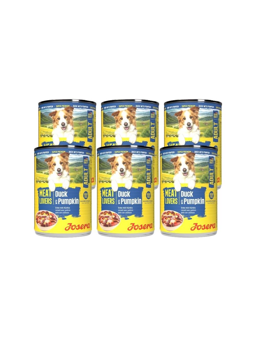 JOSERA Meatlovers Menu Kaczka z dynią 6x400g