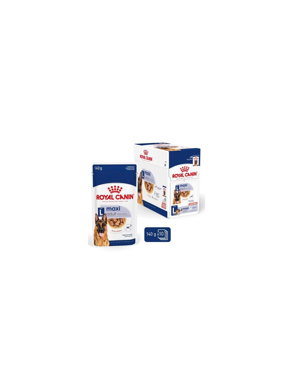 ROYAL CANIN Maxi Adult 10x140g karma mokra w sosie dla psów dorosłych ras dużych