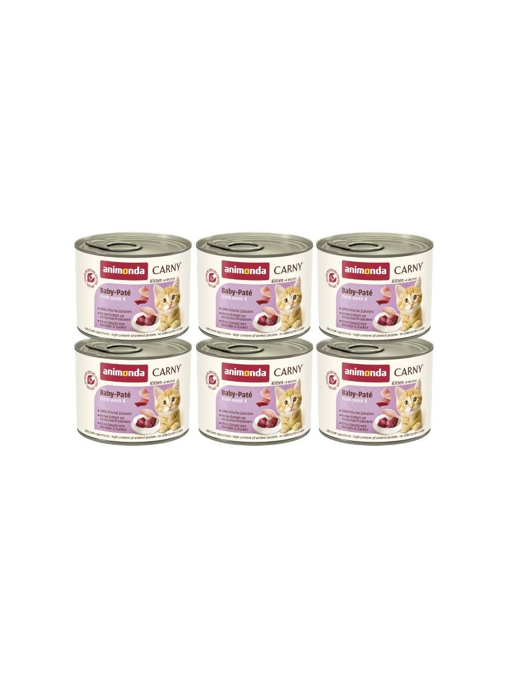 ANIMONDA Cat Carny  Baby Pate 6x200g