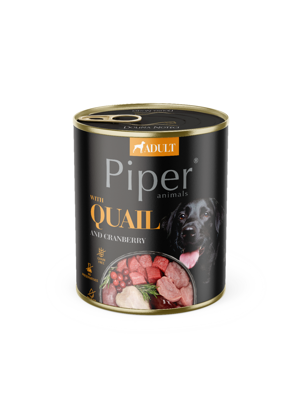 DOLINA NOTECI Piper dla psa z przepiórką i żurawiną 24x800g