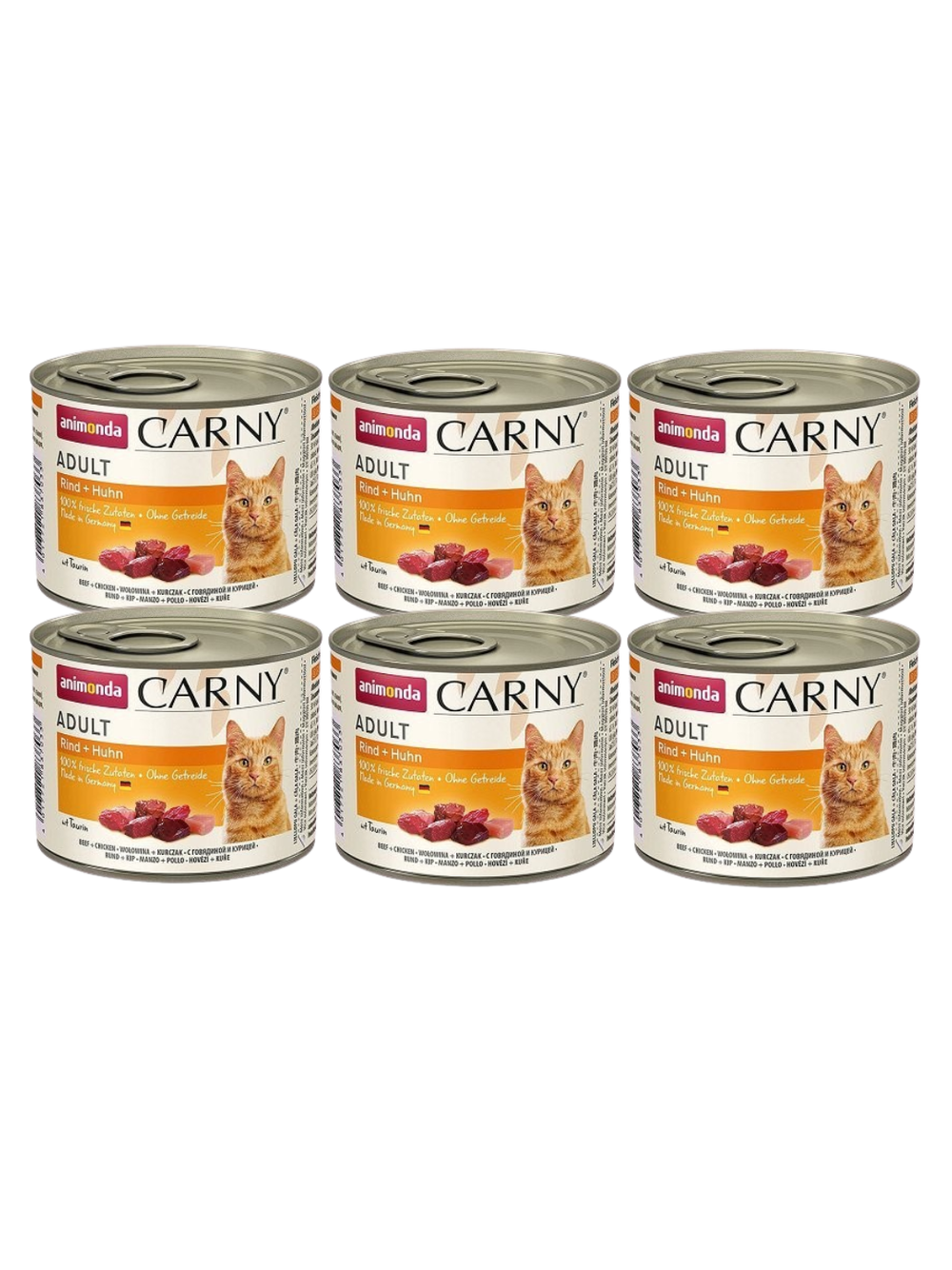 ANIMONDA Cat Carny Adult smak: wołowina i kurczak 6 x 200g