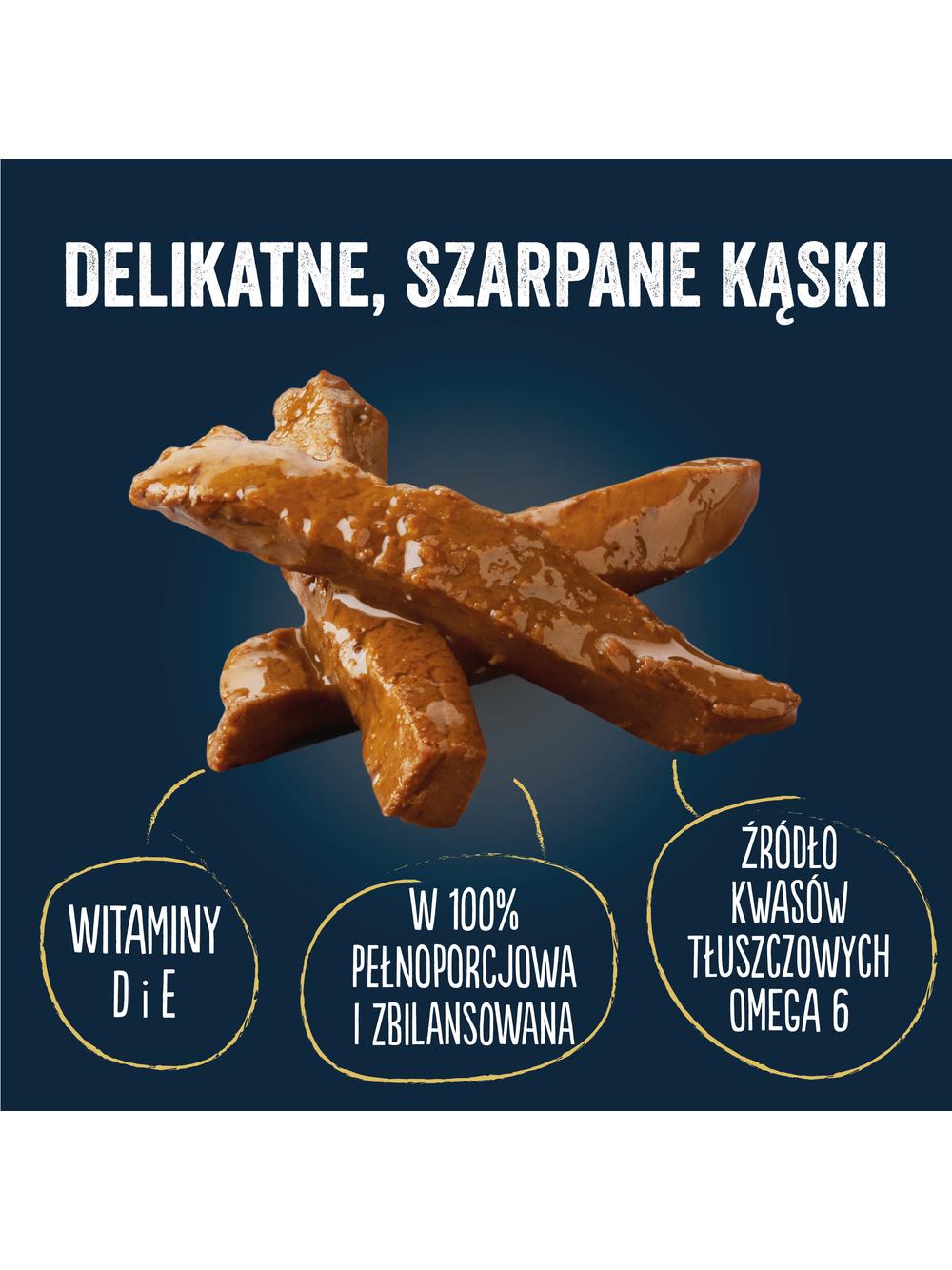 FELIX Tasty Shreds  mokra karma dla kota z kaczką i indykiem w sosie 4x80g