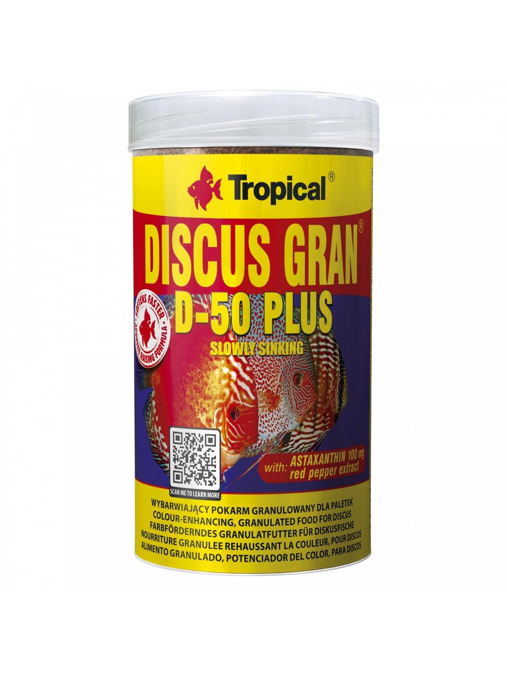TROPICAL DISCUS GRAN D-50 PLUS 100ML/44G