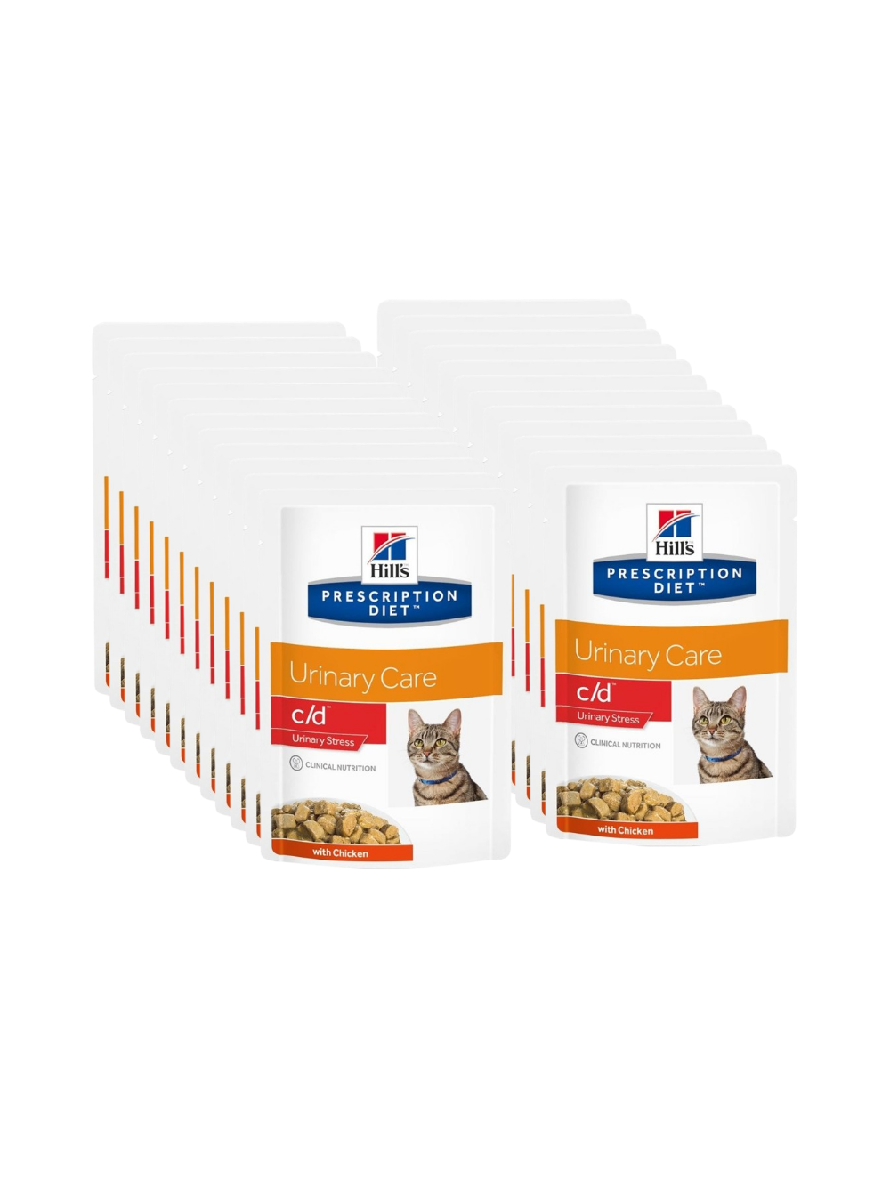 HILL'S PD Prescription Diet Feline c/d Urinary Stress Kurczak 24x85g saszetka