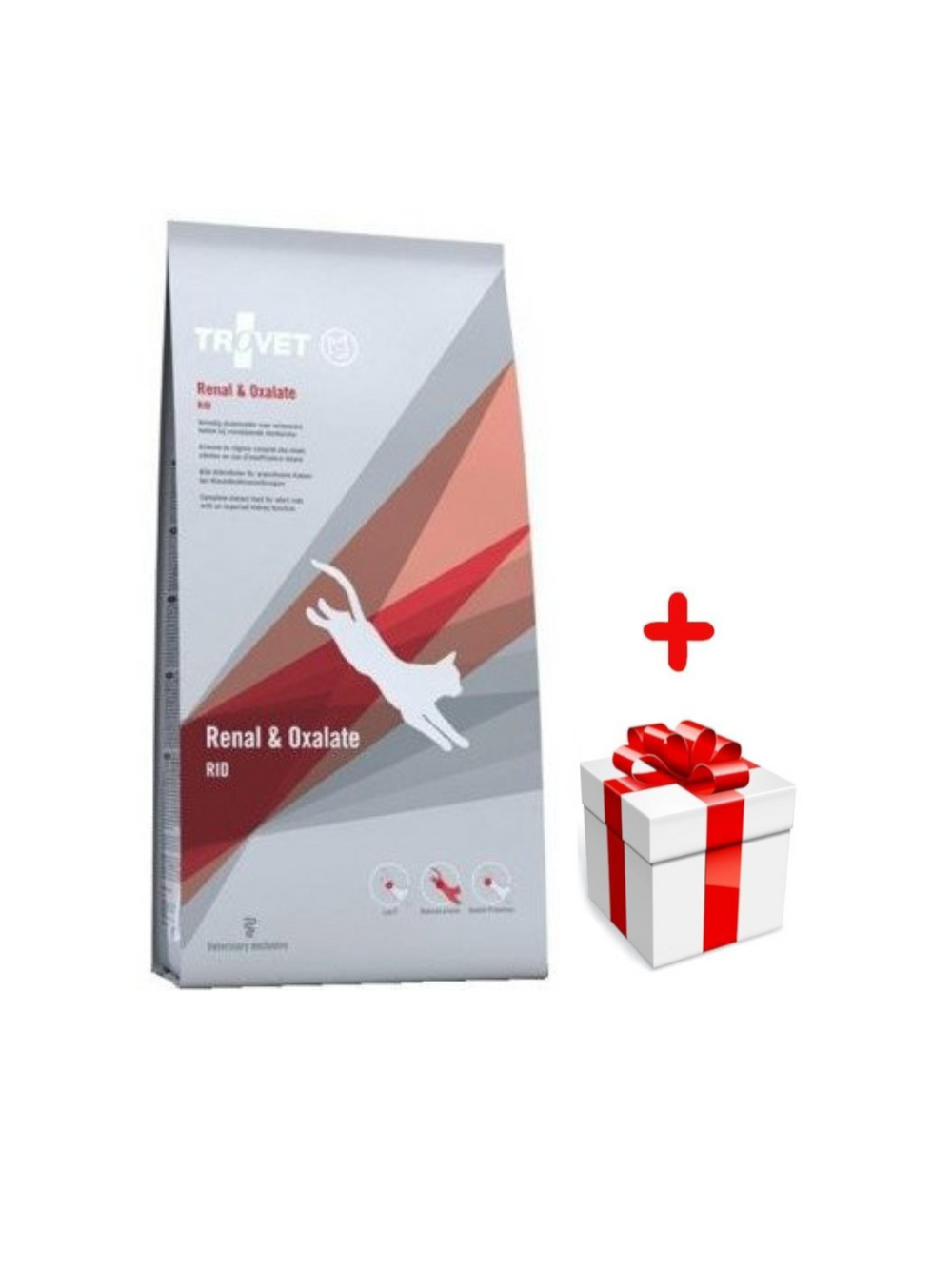 TROVET RID Renal & Oxalate (dla kota) 3kg  + niespodzianka dla kota GRATIS!