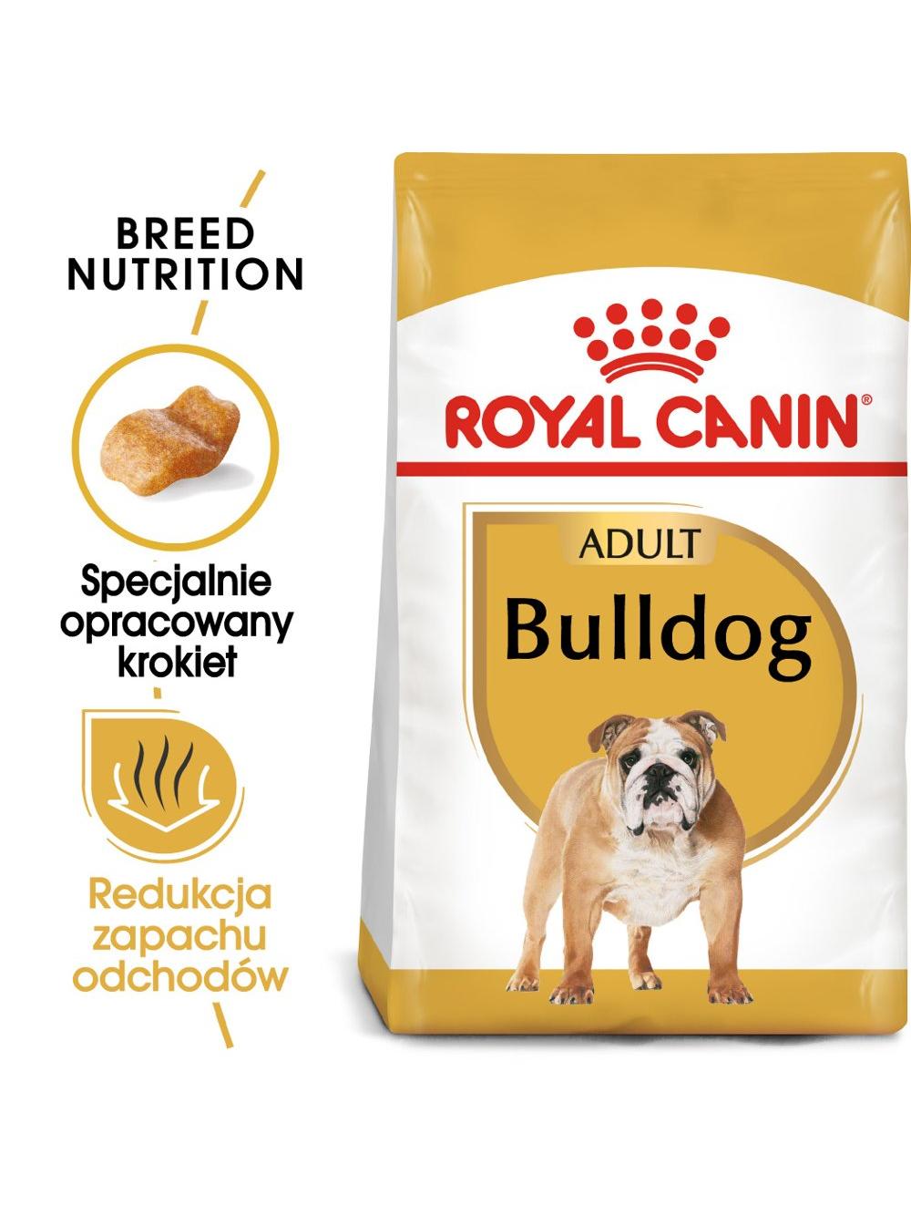 ROYAL CANIN Bulldog Adult 12kg karma sucha dla psów dorosłych rasy bulldog