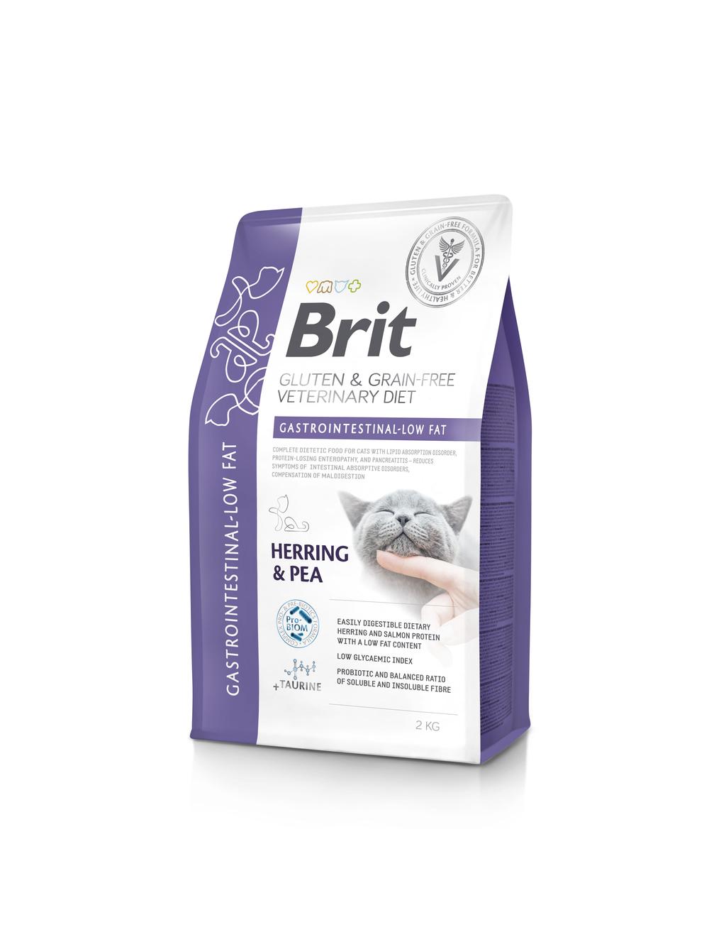 BRIT GF Veterinary Diets Cat Gastrointestinal-Low Fat 2kg