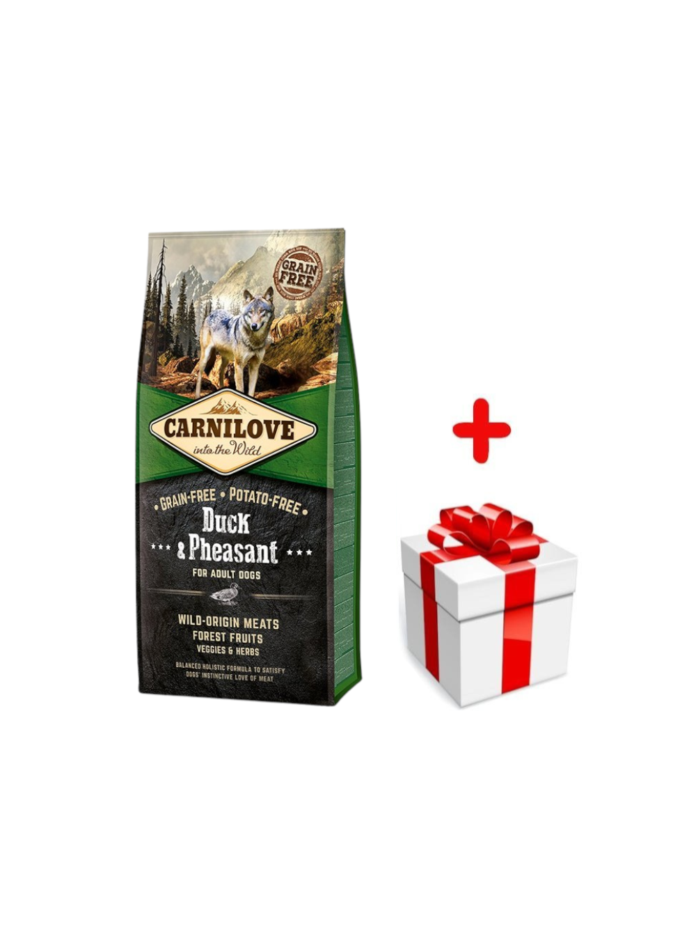 CARNILOVE Duck & Pheasant for Adult 12kg + niespodzianka dla psa GRATIS!