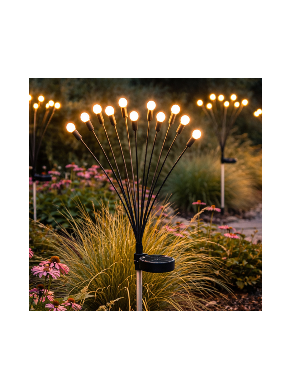 Lampa ogrodowa solarna - kulki- 2szt