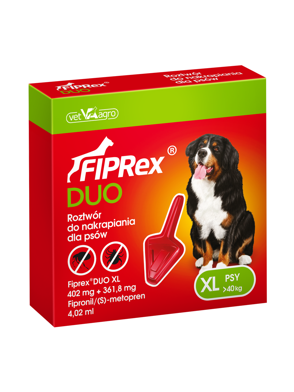 FIPREX DUO XL 402mg + 361,8 mg roztwór do nakrapiania dla psów