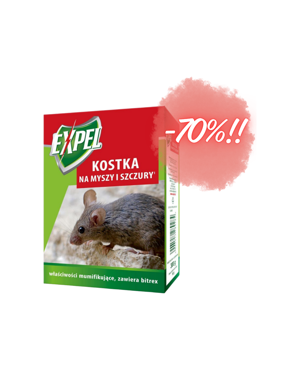 EXPEL - Kostka na myszy i szczury 300g