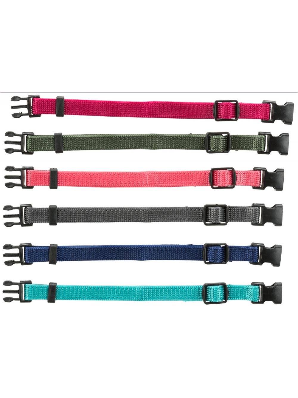 TRIXIE Zestaw obróżek dla szczeniąt 6szt. rozmiar S-M - 17-25cm (jasne)