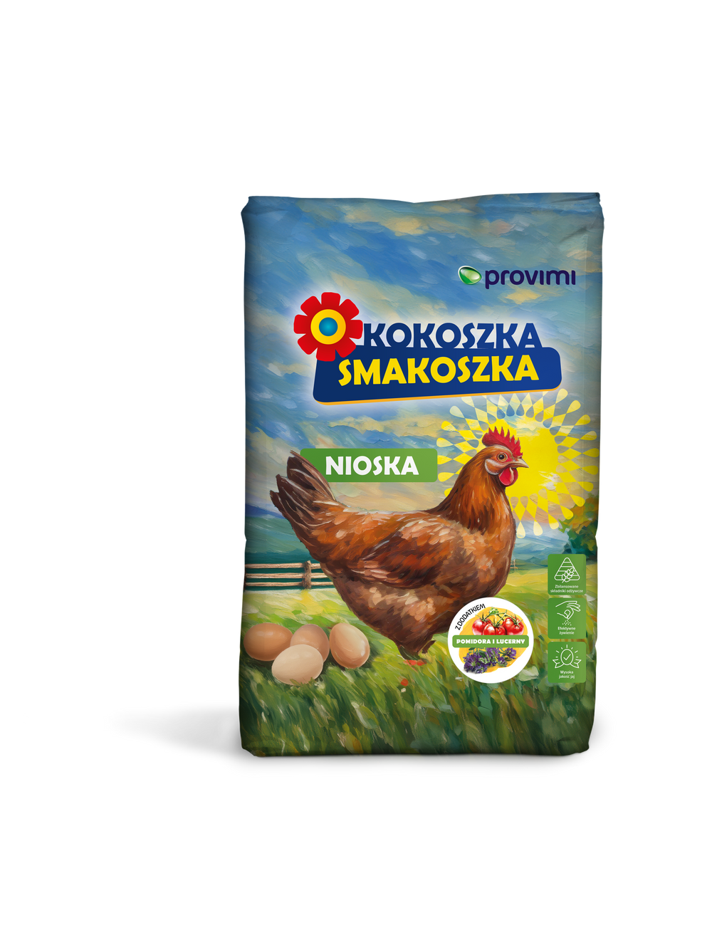 Kokoszka Smakoszka Nioska z pomidorem i lucerną 25kg
