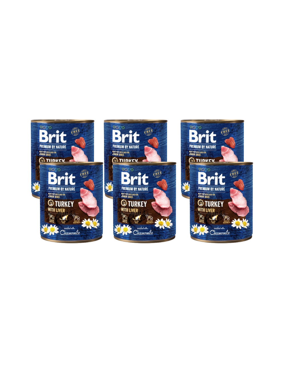 Brit Premium by Nature Turkey With Liver 6x800g
