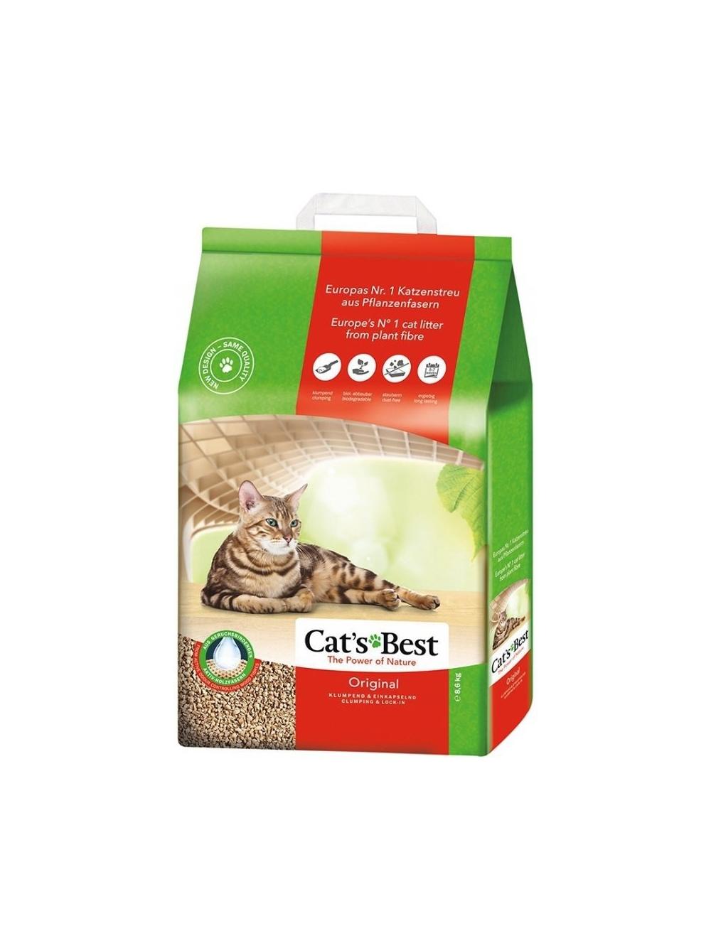 JRS Cats Best Eko Plus - Żwirek Drewniany Zbrylający 20l / 8,6kg / Opakowanie uszkodzone (8214,8351,8277,8476,8485,8422) !!!