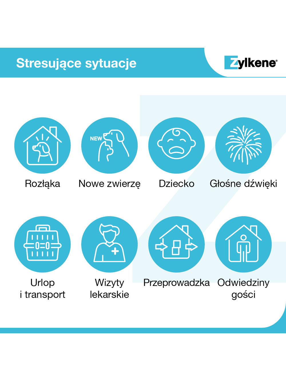 VETOQUINOL Zylkene 225mg Dla Psów Ras Średnich Na Uspokojenie 10tab.