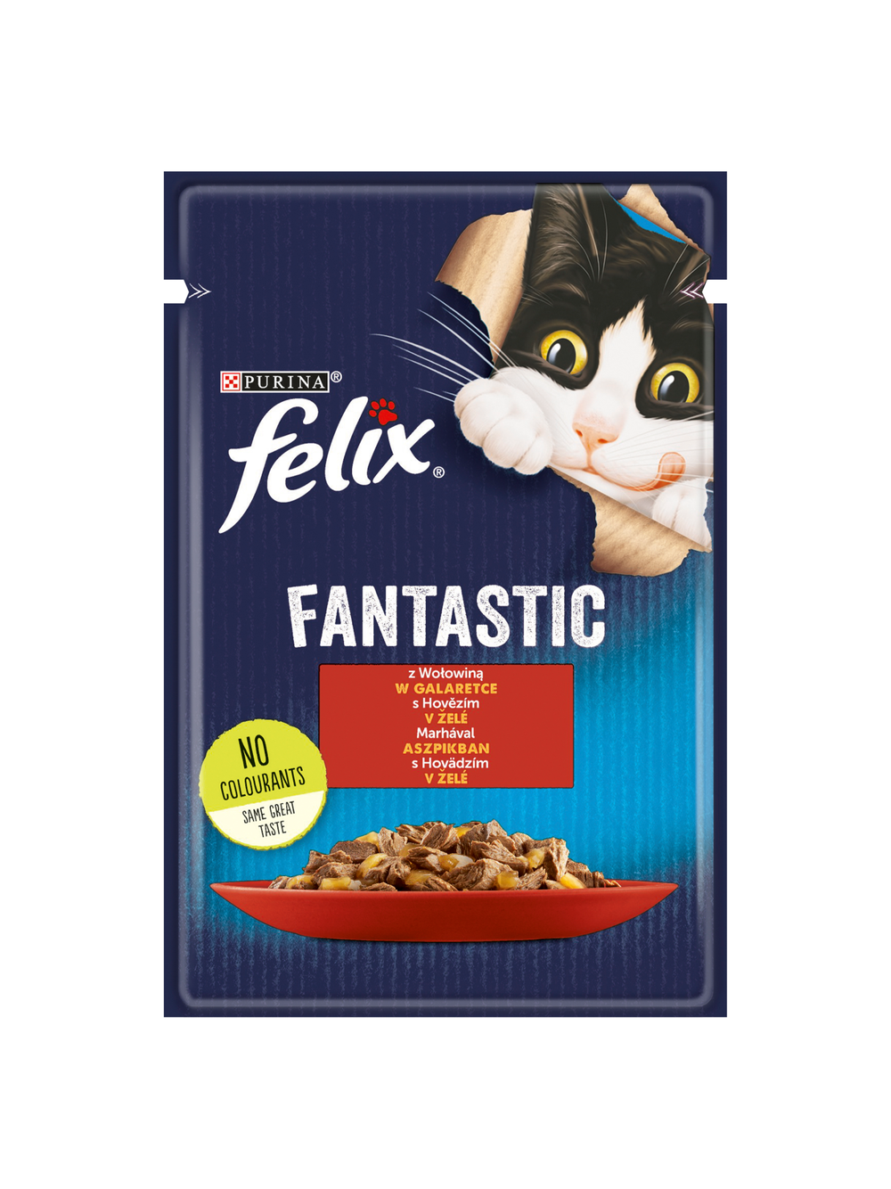 FELIX Wołowina w galaretce - saszetka 26x85g
