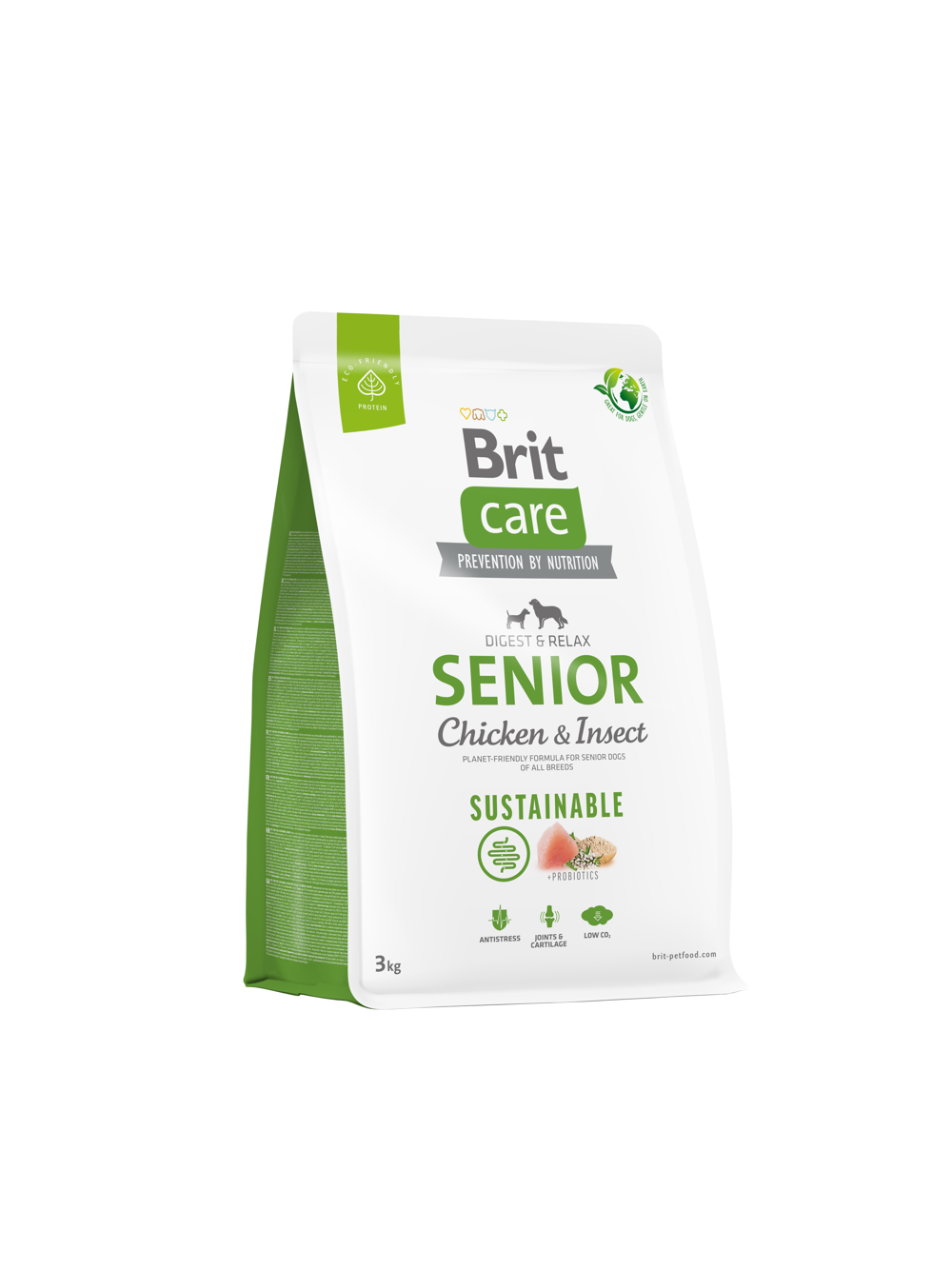 BRIT CARE Dog Sustainable Senior Chicken & Insect 3kg