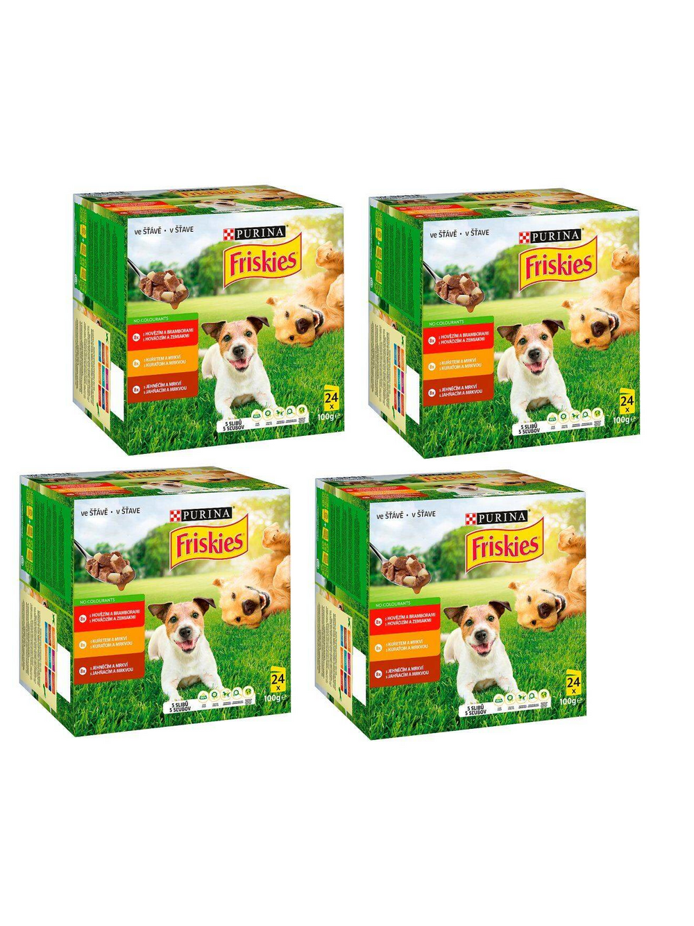 Friskies ADULT Dog wołowina, kurczak, jagnięcina w sosie 96x100 g