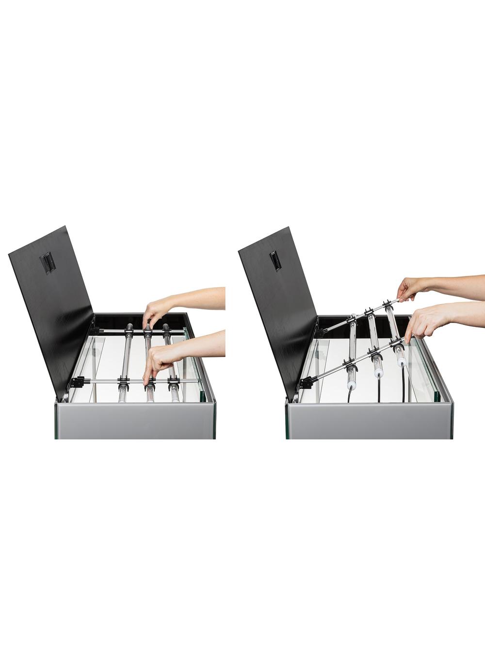 AQUAEL ZESTAW GLOSSY ST 150 D&N SZARY + SZAFKA
