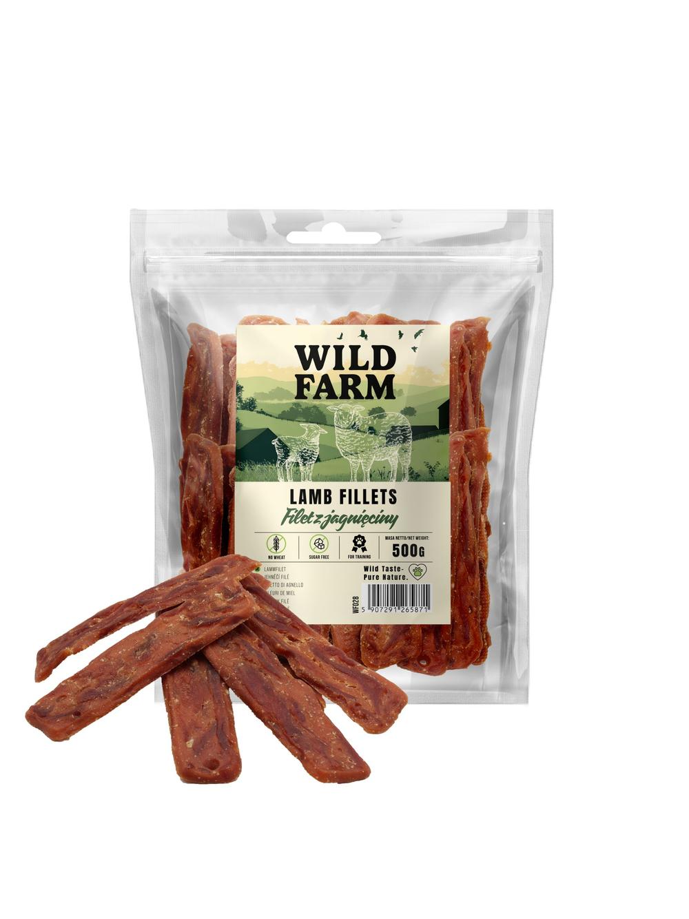 WILD FARM filet z jagnięciny 500g przysmak dla psa