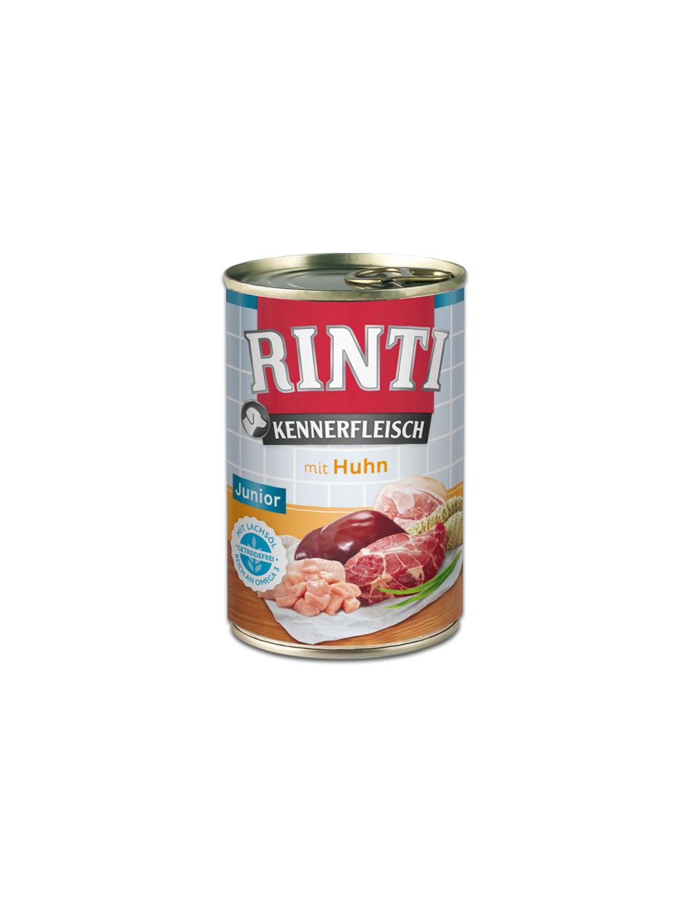 Rinti Kennerfleisch Junior Huhn karma mokra dla psa - kurczak 12x400g