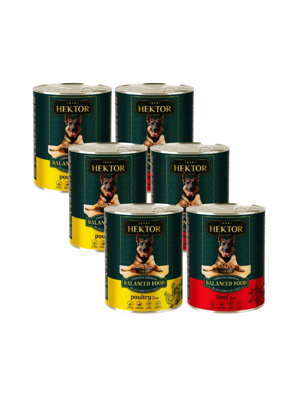 Hektor Mix Smaków 6x1240g