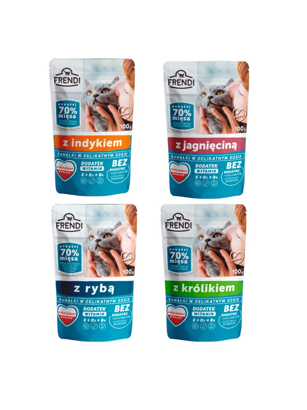 Frendi kawałki w delikatnym sosie Mix smaków 96x100g
