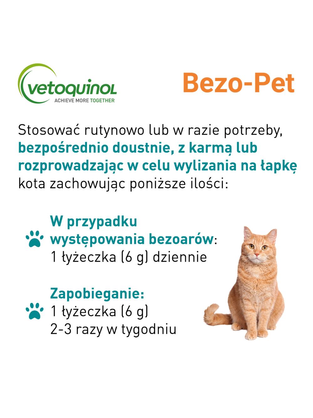 VETOQUINOL Bezo-Pet Pasta Dla Kota Na Odkłaczanie Jelit 120g