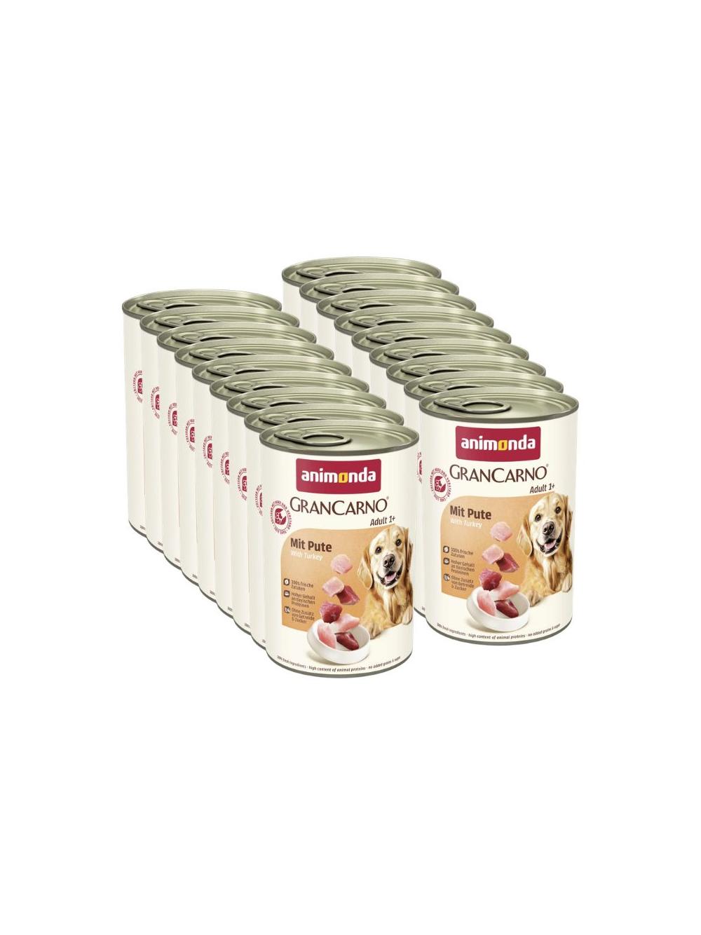 ANIMONDA GranCarno Adult Dog smak:Indyk 18x400g