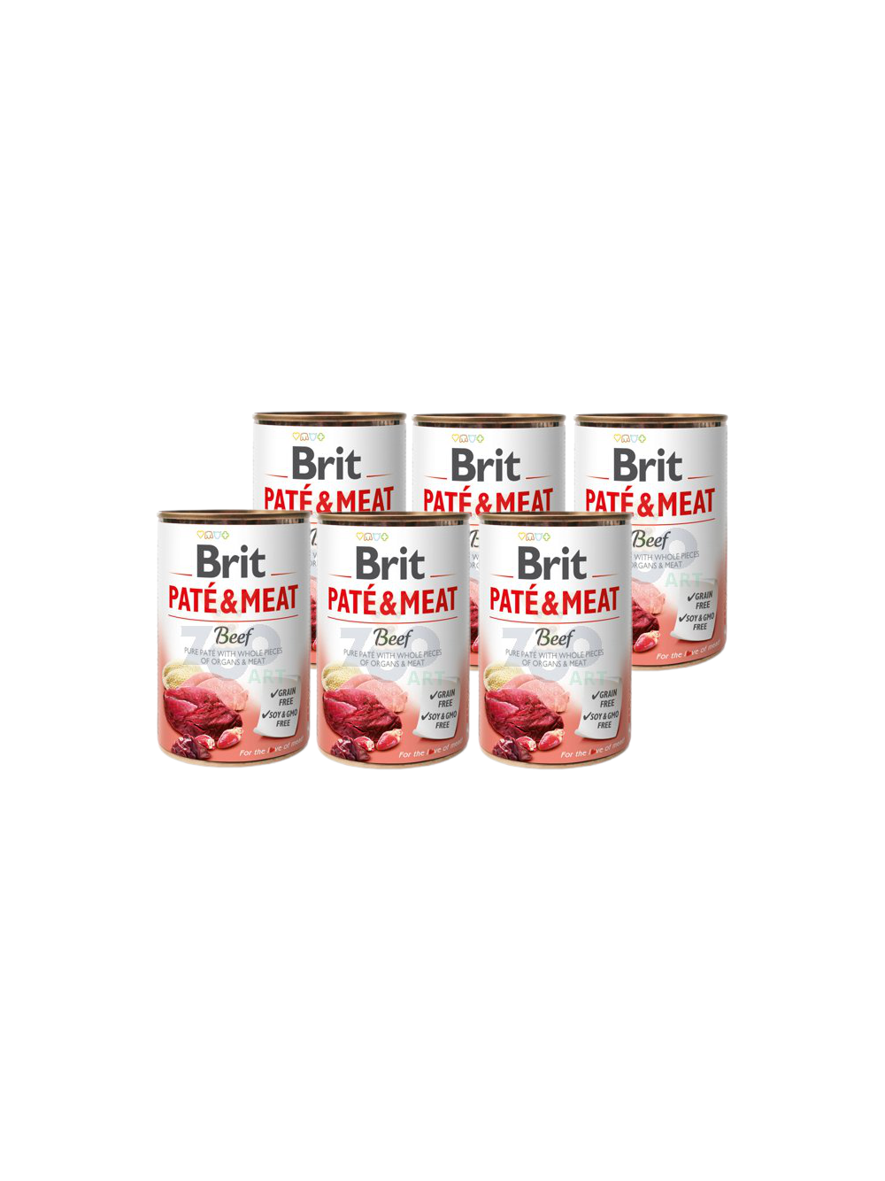BRIT PATE & MEAT BEEF 6x400g