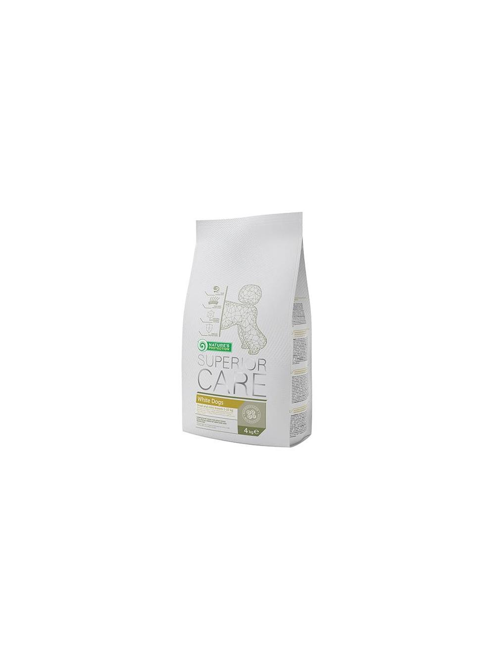 NATURES PROTECTION Superior Care White small breed adult 4kg / Opakowanie uszkodzone (3850,2109)!!
