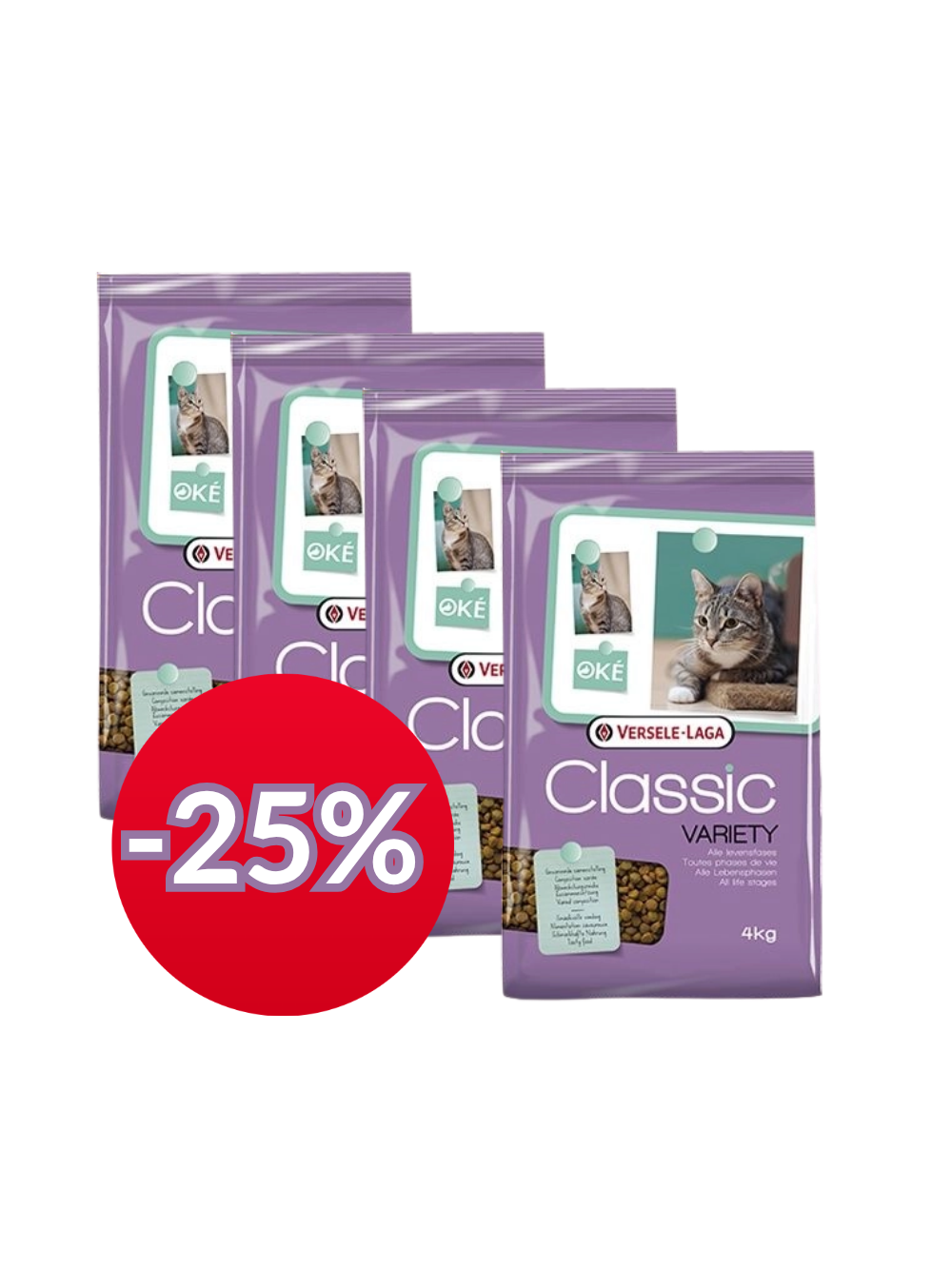 VERSELE-LAGA Classic Cat Variety 4x4kg