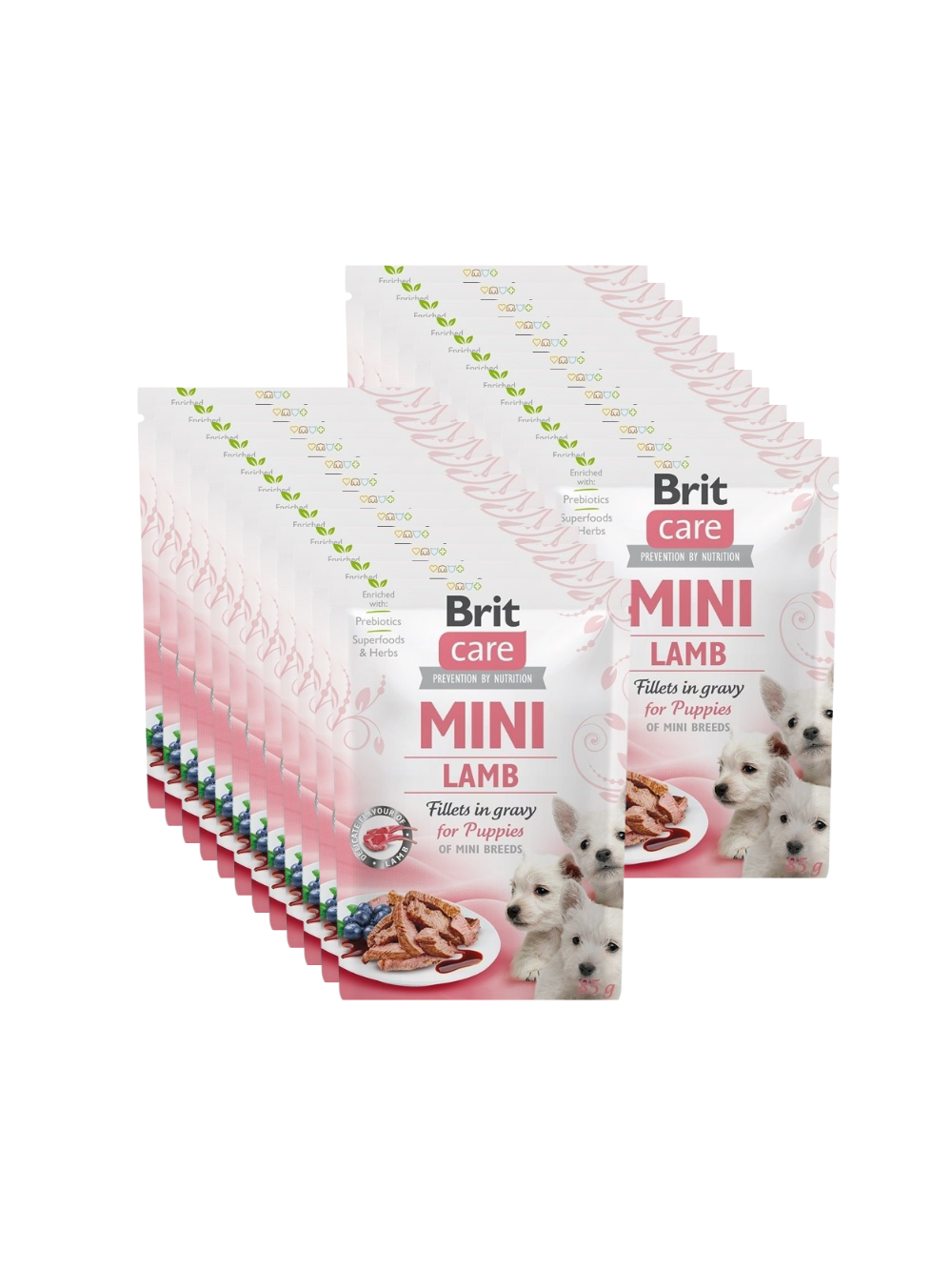 BRIT CARE Mini Lamb fillets in gravy  for puppy 24x85g