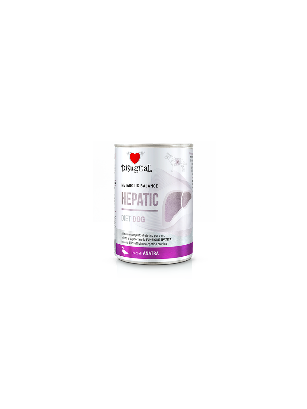 Disugual Karma mokra dla psa Weterynaryjna HEPATIC Kaczka/Indyk (dorosły) 6x400g