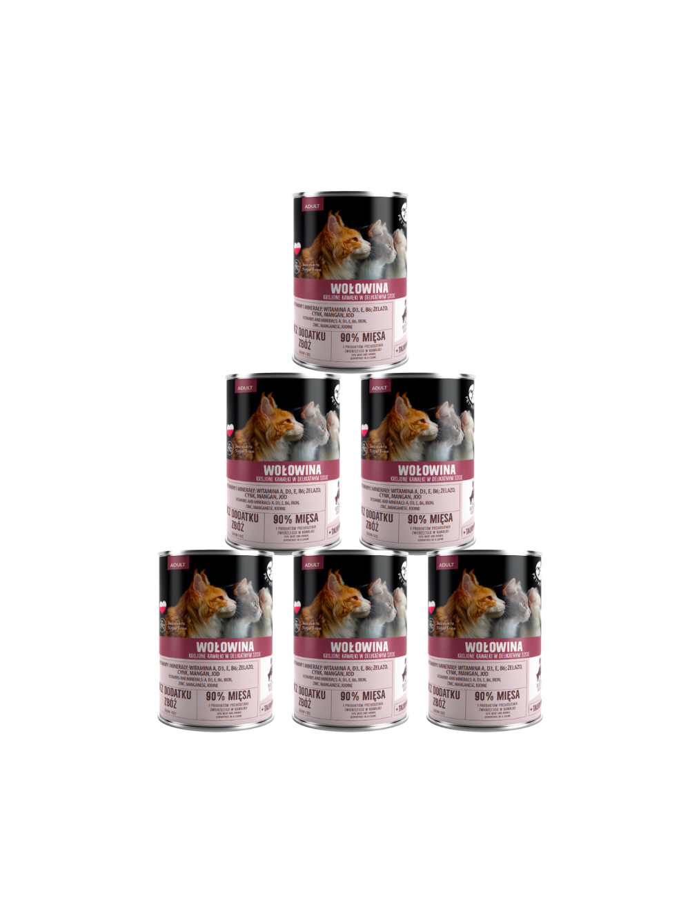 PetRepublic kawałki w sosie z wołowiną 6x400g