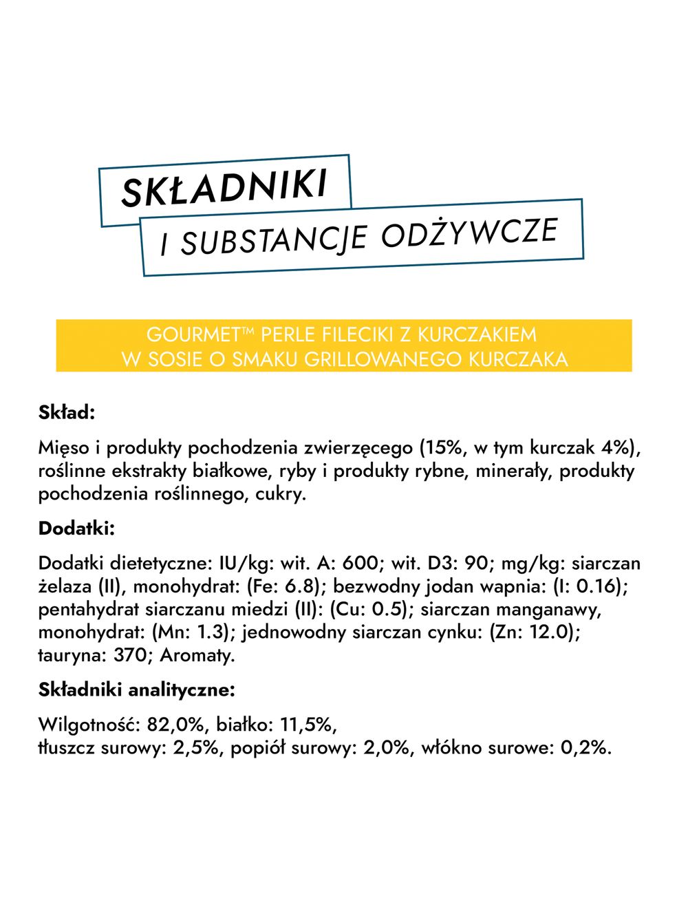 Gourmet Perle Karma dla kotów fileciki w smakowitym sosie 340g (4 x 85g)