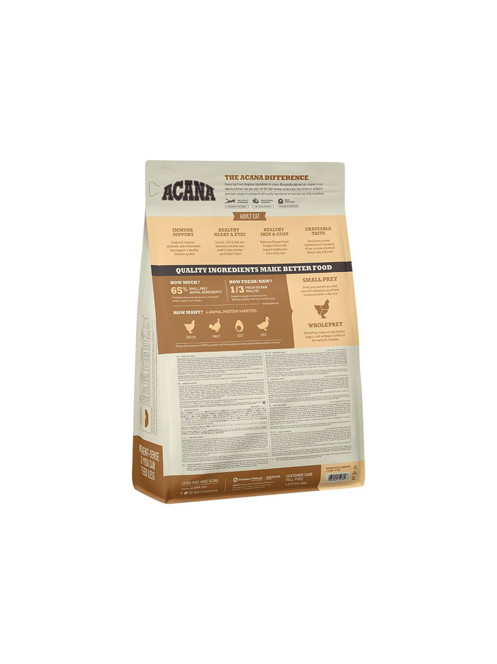 ACANA Homestead Harvest Cat 1,8kg + niespodzianka dla kota GRATIS!